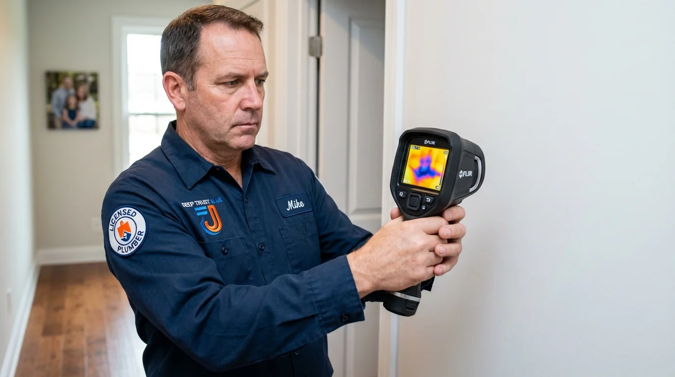 Thermal imaging leak detection by Johns Plumbing LLC in Dickson